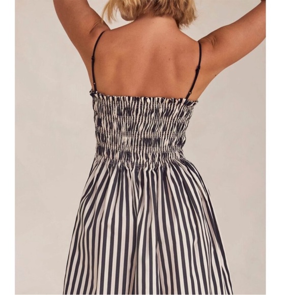 Runway Scout Estelle Maxi Cotton Strapless Dress Small Black - Picture 7 of 10